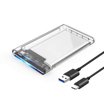 ORICO USB Type C Boîtier Externe pour Disque Dur 2,5, USB 3.1 Gen 1, SATA  III 6Gb/s, pour HDD et SSD DE 2,5 Pouces et 7/9,5 mm, sans Outil, Haute