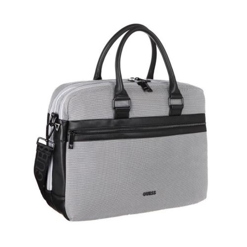 guess - sac ordinateur - gris - homme