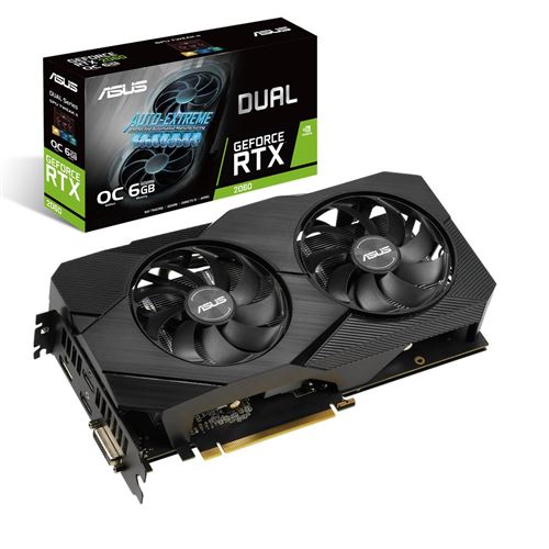 ASUS Dual -RTX2060-O6G-EVO GeForce RTX 2060 6 Go GDDR6