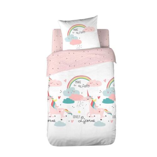 cosi for kids parure de couette enfant make a wish - 140x200 cm