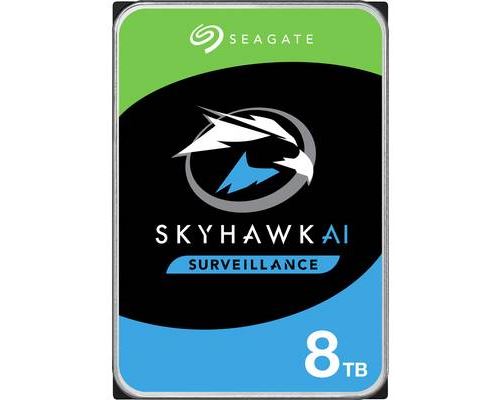  Seagate SkyHawk AI ST8000VE001 - Disque dur - 8 To - interne - 3.5"" - SATA 6Gb/s - m&eacute;moire tampon : 256 Mo - avec 3 ans de Seagate Rescue Data Recovery 