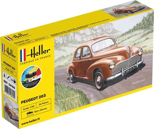Heller Maquette, 56160, peugeot 203,1/43