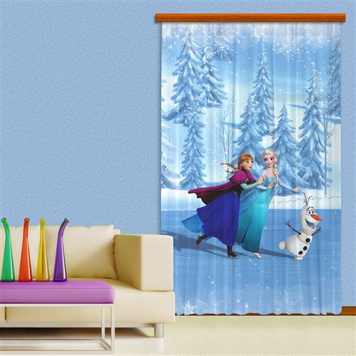 Disney Rideaux La Reine des Neiges Glace Disney-Occultant : 140x245 cm - Enfants