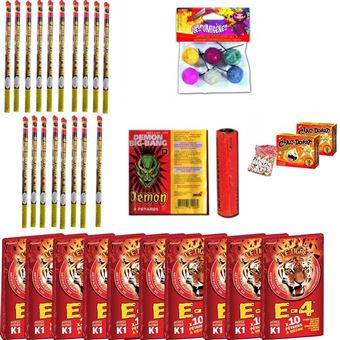 SPARKLERS CLUB - Lot De 10 Boîtes De Clac-Doigts XXL, Pétards à Lancer Sans Flamme - Animation Fête, Mariage, Anniversaire (250 Pièces, Catégorie F1)