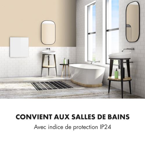 80 Sur Klarstein Wonderwall 36 Radiateur Infrarouge 60x60 Cm