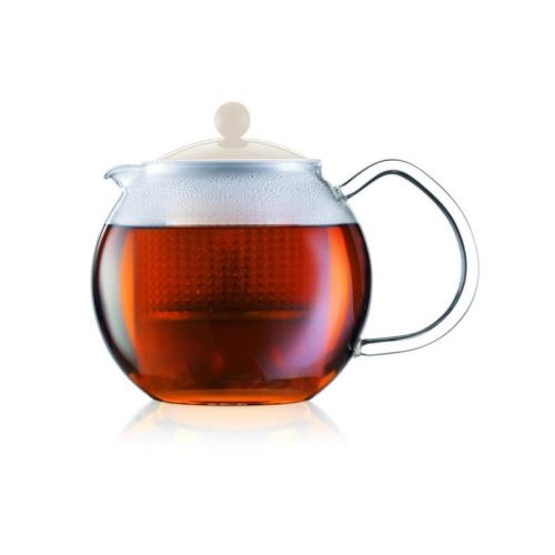 BODUM ASSAM Théiere piston filtre plastique 0,5L blanc