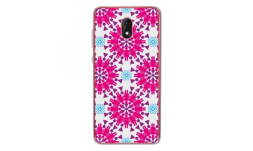 Coque souple pour Wiko Lenny 5 avec impression Motifs ronds en forme de bonhommes