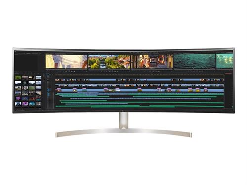 LG 49WL95C - LED-monitor - gebogen - 49 - 5120 x 1440 Dual Quad HD @ 60 Hz - IPS - 350 cd/m² - 1000:1 - HDR10 - 5 ms - 2xHDMI, DisplayPort, USB-C - luidsprekers