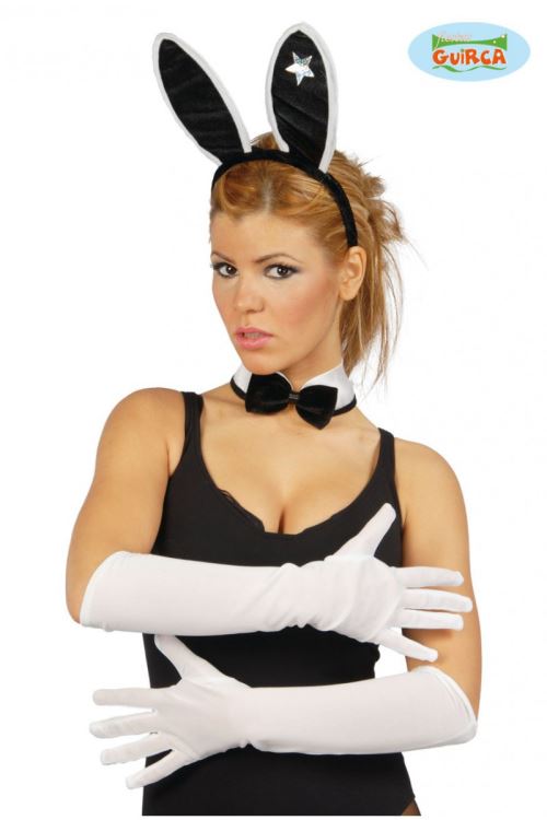 Paire de gants blancs 45 cm