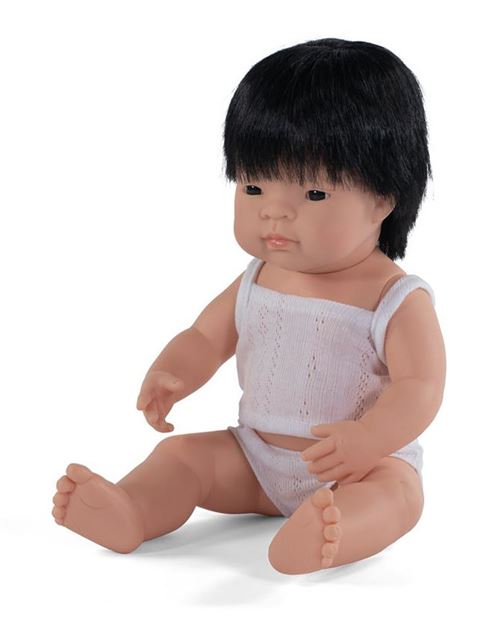 Miniland Miniland31155 38 cm poupée garçon Asie avec Sous-vêtements en boîte