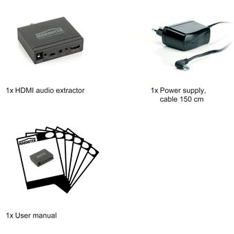 Marmitek Connect AE14 convertisseur HDMI extracteur audio 4K ARC signal audio provenant du cable HDMI utiliser