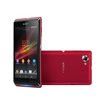 Sony XPERIA L - 3G smartphone - RAM 1 Go / 8 Go - microSD slot - 4.3" - 480 x 854 pixels - rear camera 8 MP - rouge