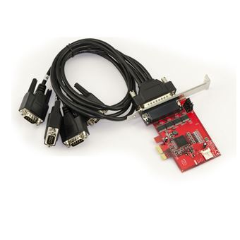 KALEA-INFORMATIQUE Carte PCIe 1 ports COM série RS232 avec fiches DB9