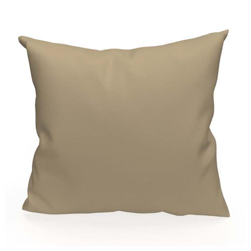 Coussin déhoussable 40 x 40 cm - ALIX - Taupe