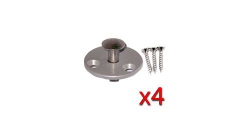 Option piton douille collerette pour plage bois x4