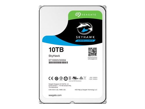 Seagate Skyhawk 10 Tb, St10000Vx0004, Disque Dur Interne, 8,9 Cm (3,5 Zoll), 256 Mb Cache, Sata 6Gb/S