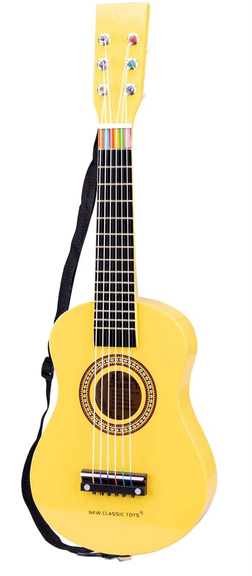 New Classic Toys guitare junior 60,5 cm jaune 2-pièces