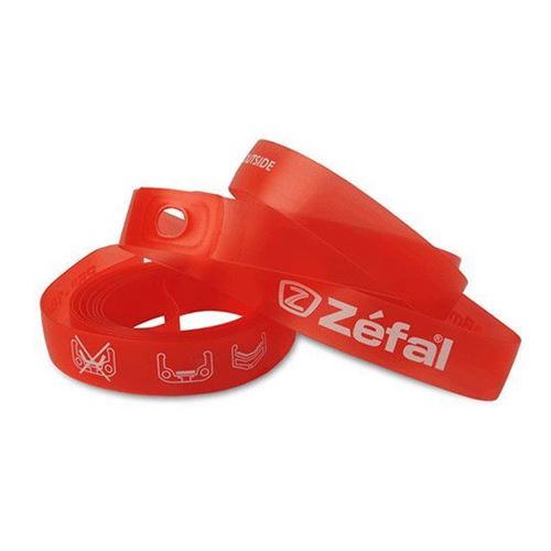 Fond de jante vtt 26x22 zefal rouge souple (blister de 2)