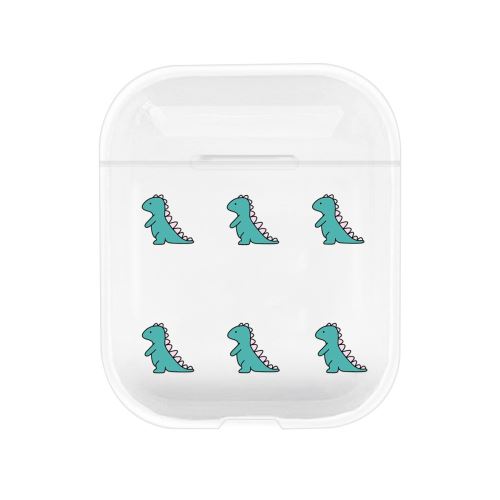 Coque en TPU modèle de dessin animé rigide six dinosaures pour votre Apple AirPods (2019)/(2016)