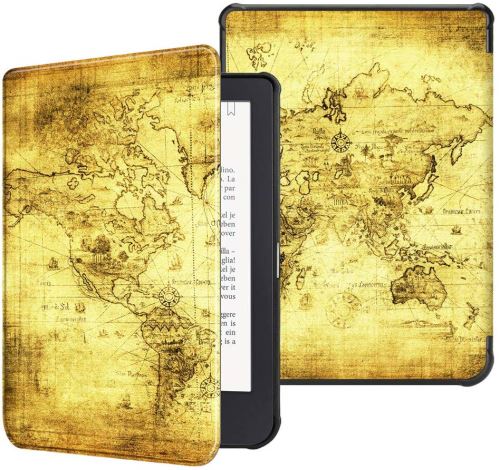 Etui à Rabat pour Kobo Clara HD Liseuse eBook Carte du monde