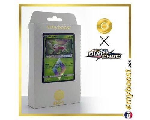 SHAYMIN 10/181 HOLO PRISME - #myboost X Soleil & Lune 9 Duo de Choc - Coffret de 10 cartes Pokémon Françaises