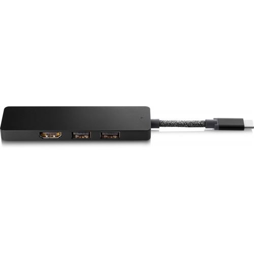 hp hp elite usb-c hub noir