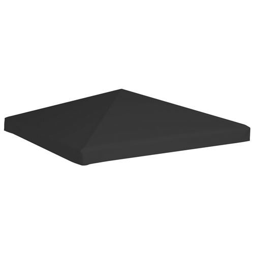 Toile de Toit de Belvédère 270 G/M² 3X3 M - Noir