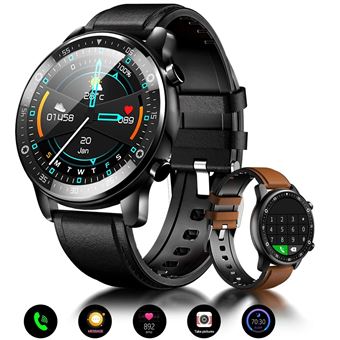 Montre Connectée CHRONUS pour Homme Femmes Enfant avec Étanche Sport Fitness Trackers d'Activité pour Android iOS-Noir - 1
