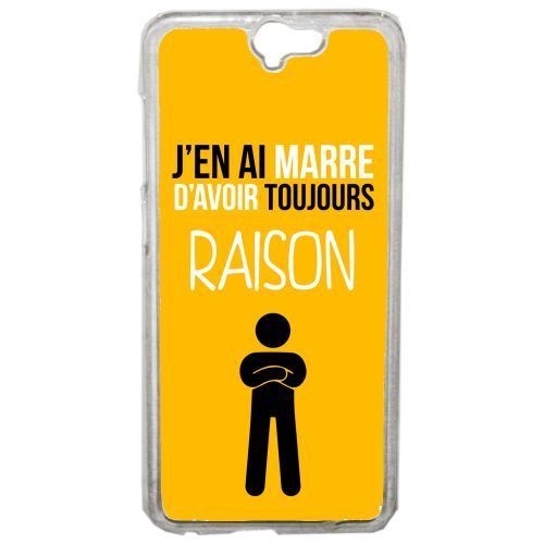Coque j en ai marre d avoir toujours raison 6 compatible htc one a9 transparent