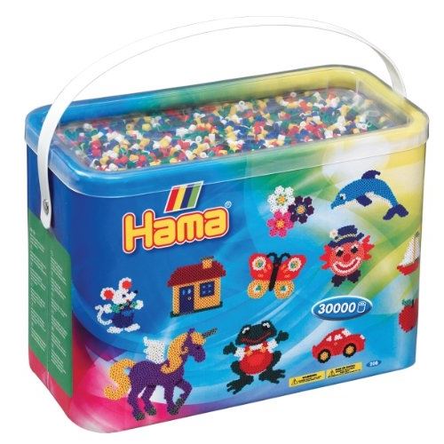 Hama - 208-66 - loisirs créatifs - midi baril - 30000 perles - mixte
