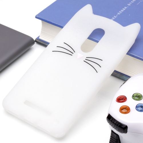 Xiaomi Rouge mi Note 4 Coque Protection Silicone Chat Mignon Blanc ALS64733