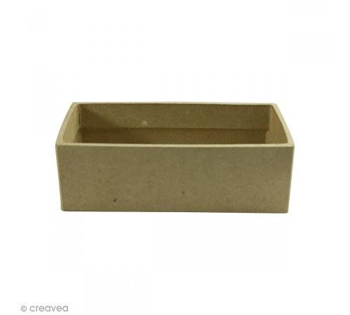 Petit casier rectangulaire à décorer - 15 x 7,5 x 5 cm