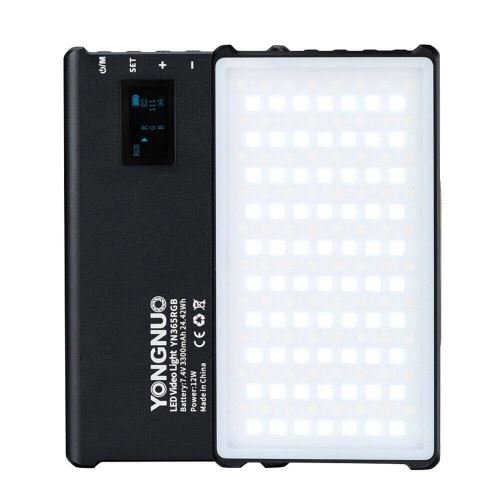 Lampe vidéo LED Yongnuo YN365RGB - Jusqu'à 16 millions de combinaisons