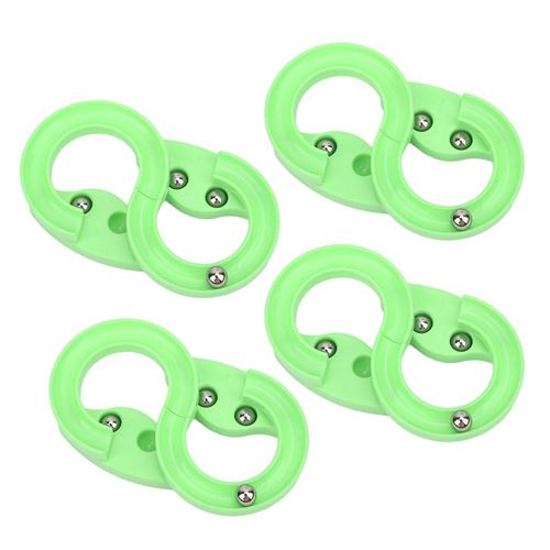 4pcs mini piste jouet doigt soulagement du stress décompression jouets enfants cadeau éducatif (vert)