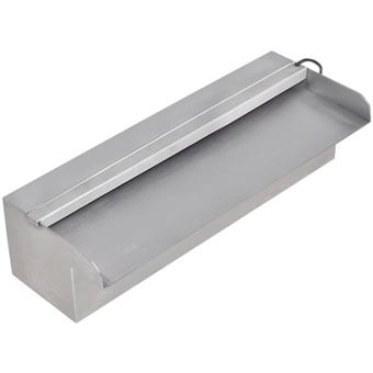 Vidaxl Fontaine Rectangulaire De Piscine Avec Led Inox 30 Cm Decoration D Exterieur Achat Prix Fnac