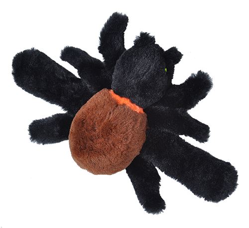 Wild Republic peluche araignée Halloween 20 cm en peluche noir/marron