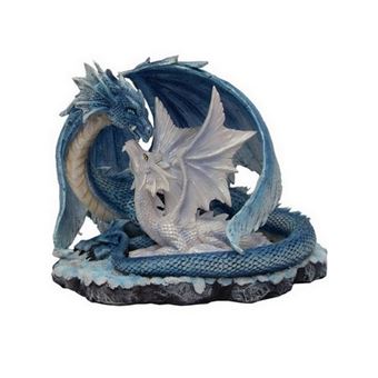 Figurine De Dragon Bleu Avec Son Bebe Petite Figurine Achat Prix Fnac