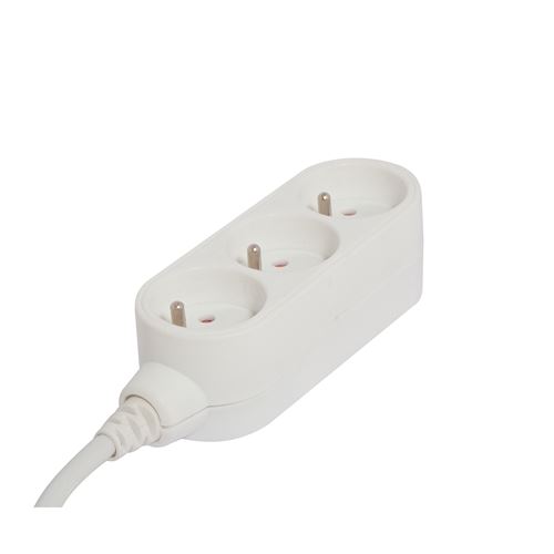 CHACON  - Bloc multiprise Design 3x16A 1,5m - blanc