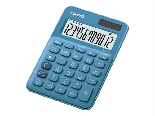 Casio MS 20UC BU Calculatrice de bureau Bleu