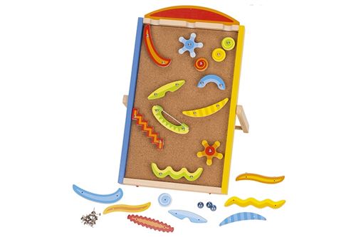Chemin en bois boule de flipper 43 x 26 cm