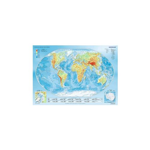 Puzzle 1000 Pièces : Physical Map of the World, Trefl