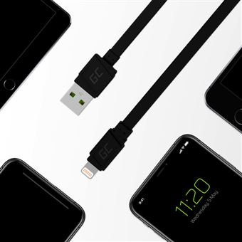 GC Lightning - Câble USB, Câble plat 25 cm