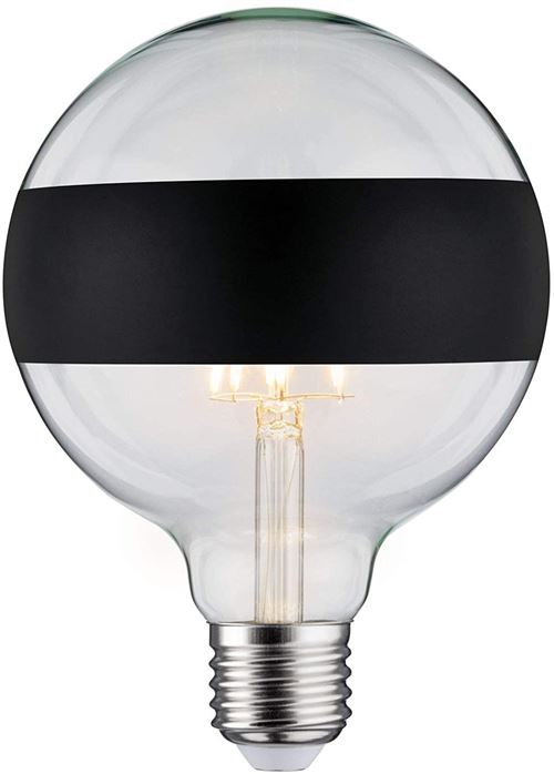 Paulmann 28682 Ampoule LED à filament G125 6 W Noir mat 2700 K Intensité variable E27
