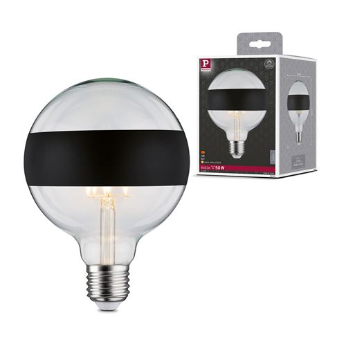 Paulmann LED E27 6,5W G125 anneau miroir noir