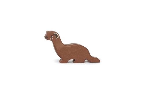 Tender Leaf Toys animal forestier jouet belette marron 8x2x5 cm