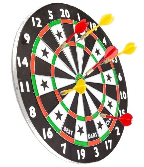 Lifetime Games dartboard avec des flèches 38cm 7 pcs