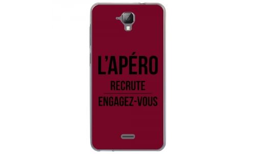 Coque souple pour Altice S40 avec impression Motifs l'apéro recrute bordeau