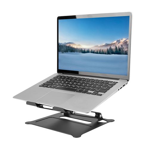 Support pliable pour ordinateur portable réglable en 5 directions Noir