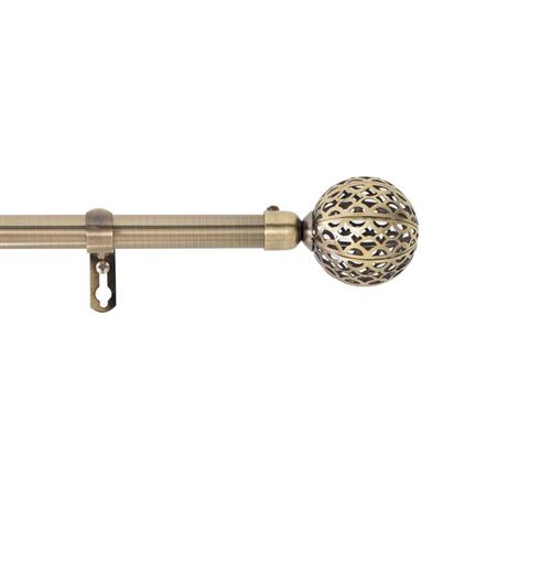 Paris Prix - Kit Tringle Déco Extensible globa 120-210cm Laiton