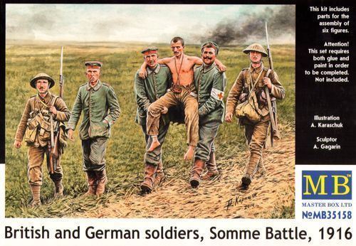 British And German Soldiers,somme Battle - 1:35e - Master Box Ltd.